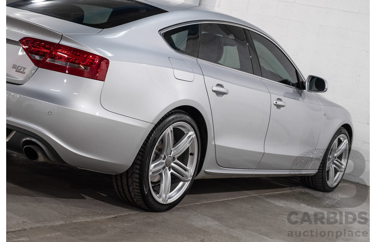 9/2011 Audi A5 Sportback 2.0 TFSI Quattro 8T MY13 5d Hatchback Ice Silver Metallic Turbo 2.0L
