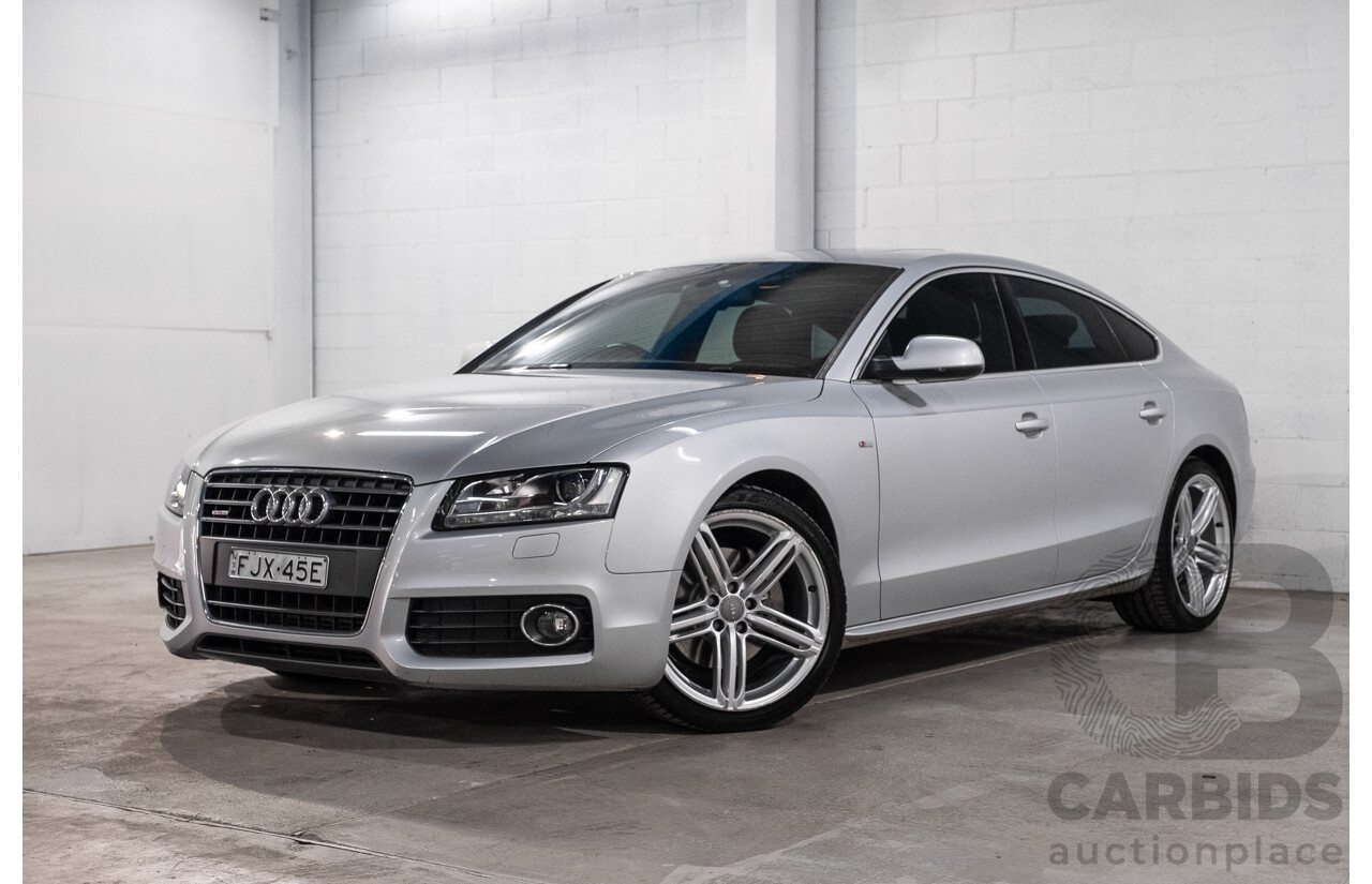 9/2011 Audi A5 Sportback 2.0 TFSI Quattro 8T MY13 5d Hatchback Ice Silver Metallic Turbo 2.0L