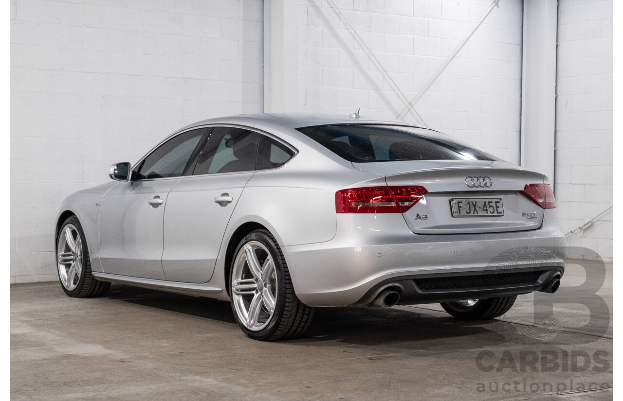 9/2011 Audi A5 Sportback 2.0 TFSI Quattro 8T MY13 5d Hatchback Ice Silver Metallic Turbo 2.0L
