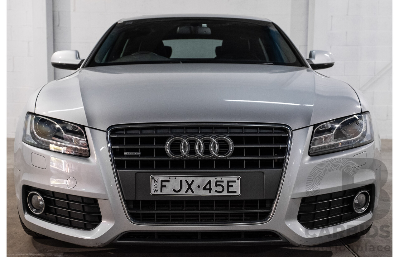 9/2011 Audi A5 Sportback 2.0 TFSI Quattro 8T MY13 5d Hatchback Ice Silver Metallic Turbo 2.0L