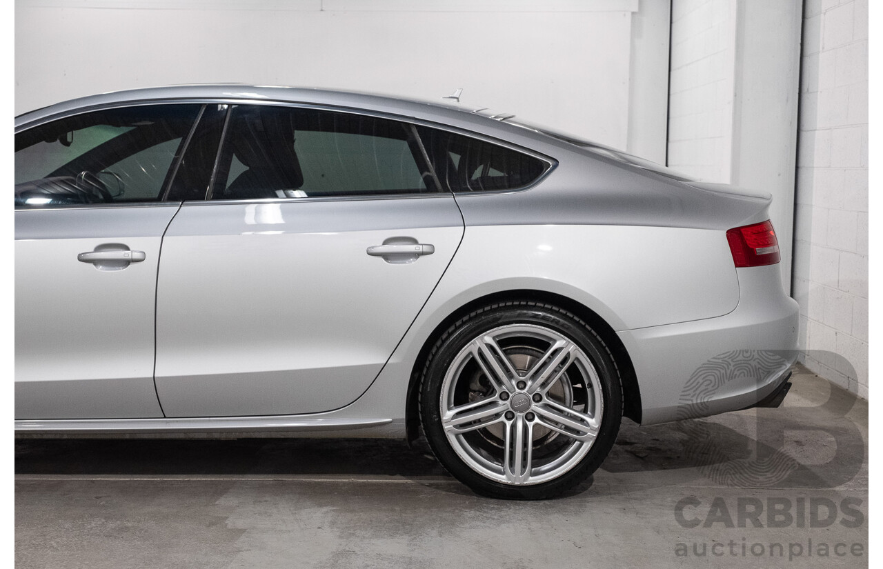 9/2011 Audi A5 Sportback 2.0 TFSI Quattro 8T MY13 5d Hatchback Ice Silver Metallic Turbo 2.0L