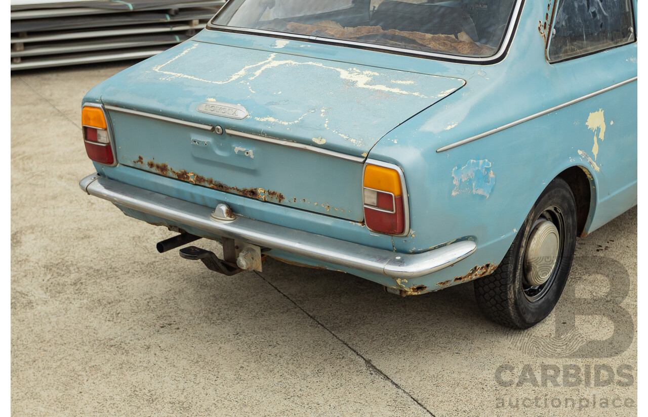 10/1969 Toyota Corolla KE10 2d Sedan Blue 1.1L