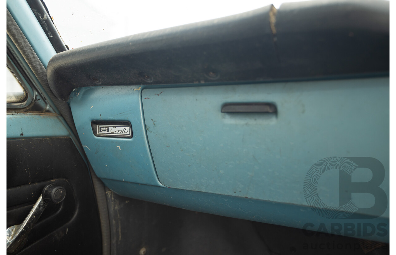 10/1969 Toyota Corolla KE10 2d Sedan Blue 1.1L