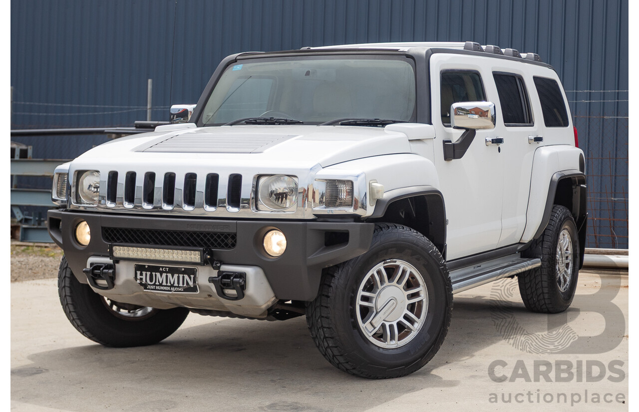 1/2008 Hummer H3 Adventure (4x4) 4d Wagon White 3.7L