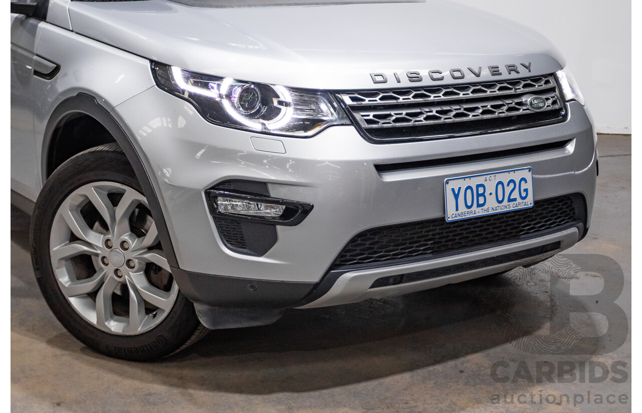 12/2015 Land Rover Discovery Sport SD4 HSE AWD LC 4D Wagon Indus Silver Turbo Diesel 2.2L - 7 Seats