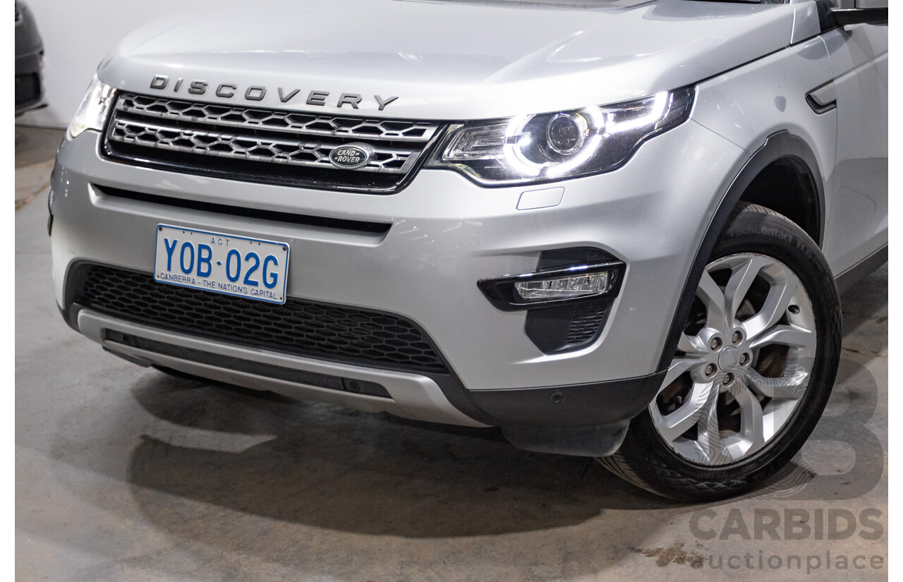 12/2015 Land Rover Discovery Sport SD4 HSE AWD LC 4D Wagon Indus Silver Turbo Diesel 2.2L - 7 Seats
