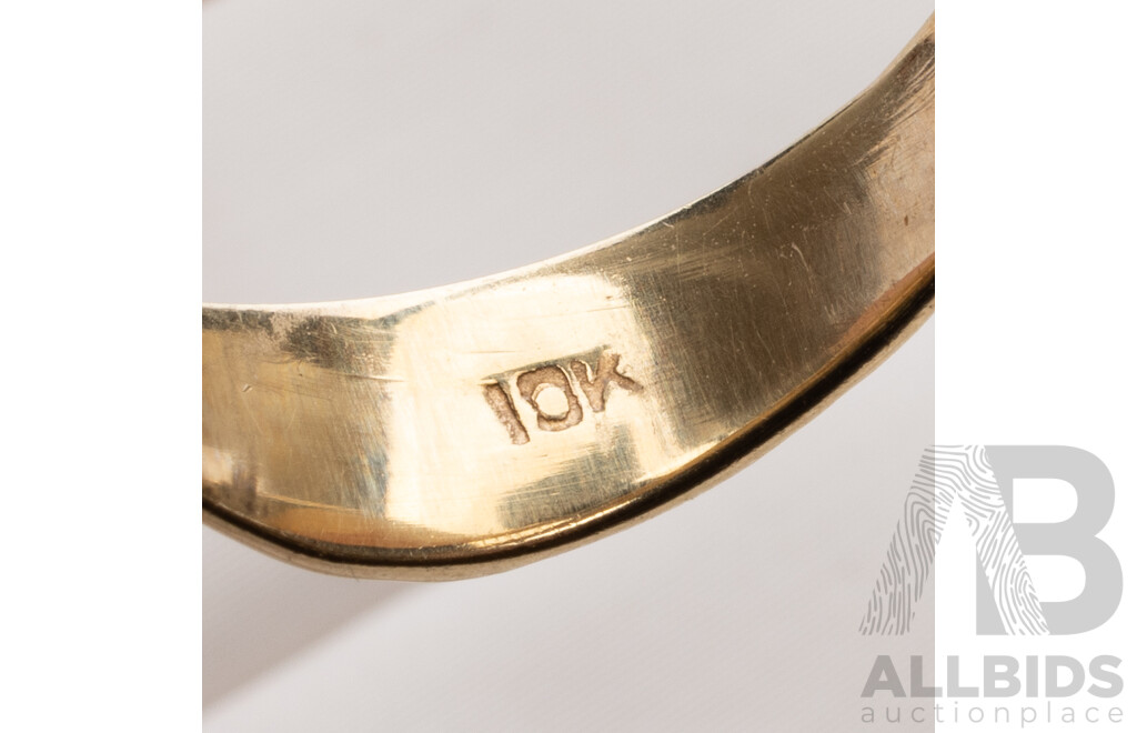 10ct Vintage Opal Triplet Ring, Size K, 2.62 Grams