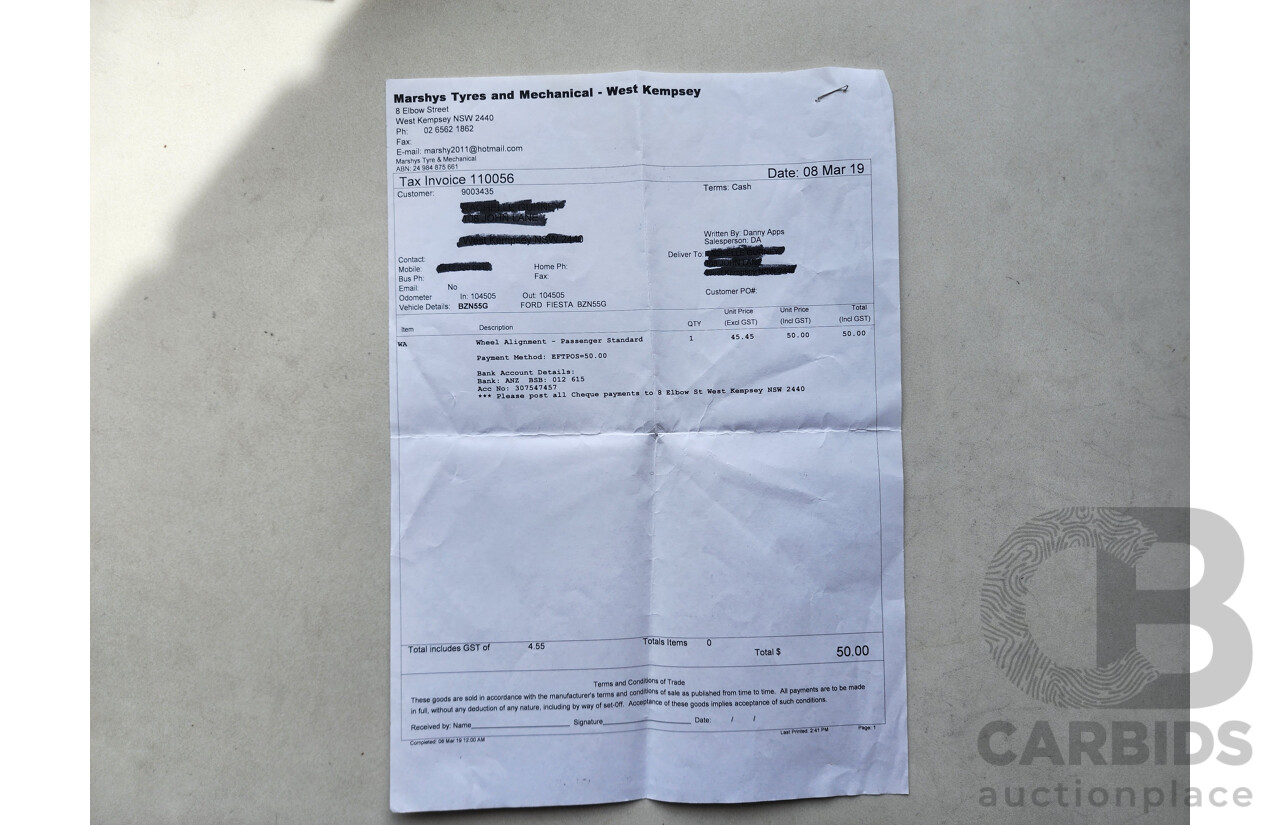 9/2011 Ford Fiesta LX WT 5d Hatchback Silver 1.6L