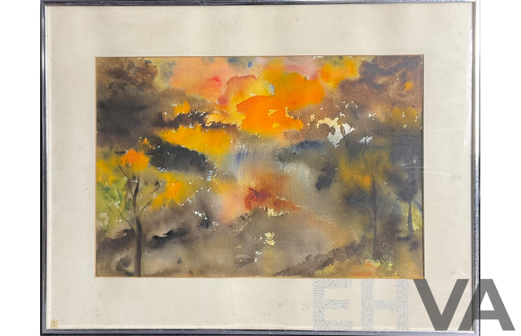 Framed Constance Turner, Untitled , Watercolour