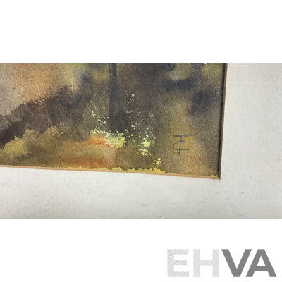 Framed Constance Turner, Untitled , Watercolour