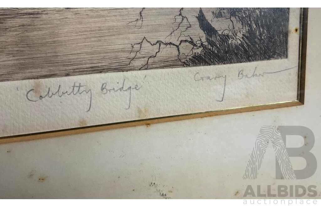 Gary Baker, Cobbitty Bridge Etching Ed 36/50