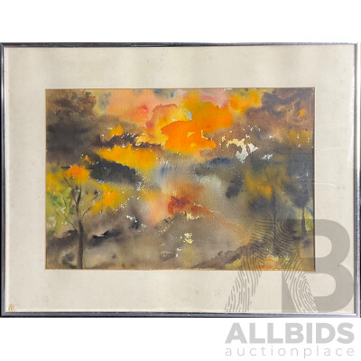 Framed Constance Turner, Untitled , Watercolour Framed Constance Turner, Untitled , Watercolour