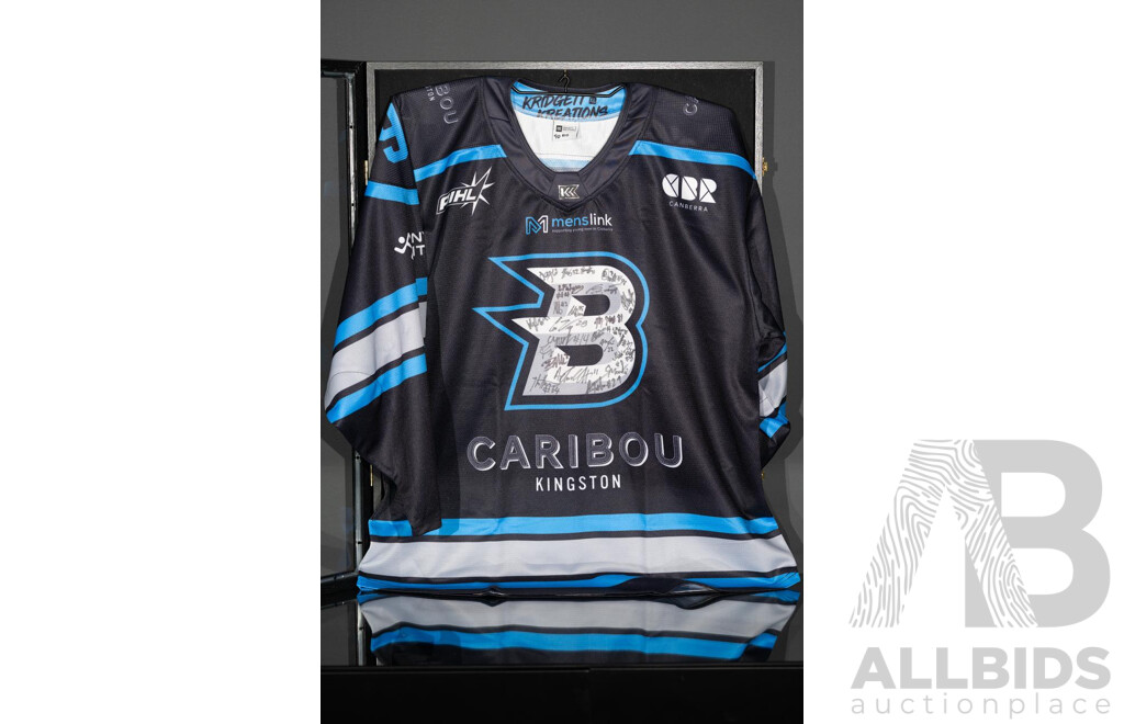 L28 - Ice Hockey - CBR Brave Menslink Specialty Jersey 2023 signed by whole team