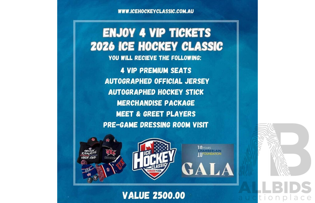 2026 Ice Hockey Classic - 4 VIP Tickets