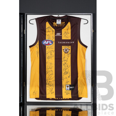L20 - Framed AFL Hawthorn FC Signed Jersey L20 - Framed AFL Hawthorn FC Signed Jersey