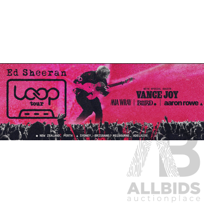 Ed Sheeran - The Loop Tour 2 x Tickets at Suncorp Stadium Ed Sheeran - The Loop Tour 2 x Tickets at Suncorp Stadium