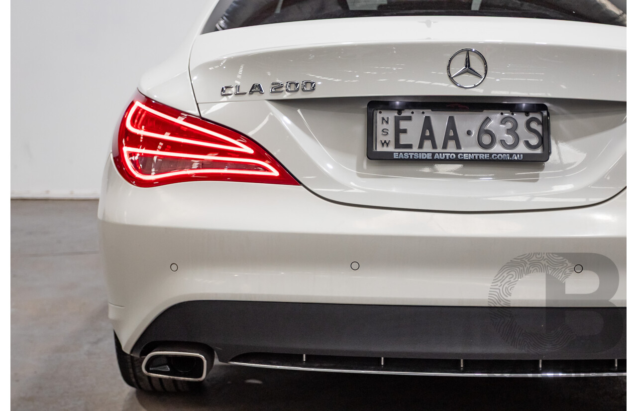 10/2015 Mercedes-Benz CLA200 117 MY15 4D Coupe Calcite White Turbo 1.6L