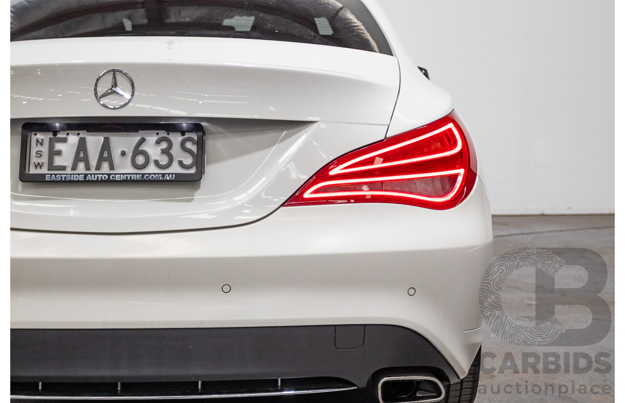 10/2015 Mercedes-Benz CLA200 117 MY15 4D Coupe Calcite White Turbo 1.6L