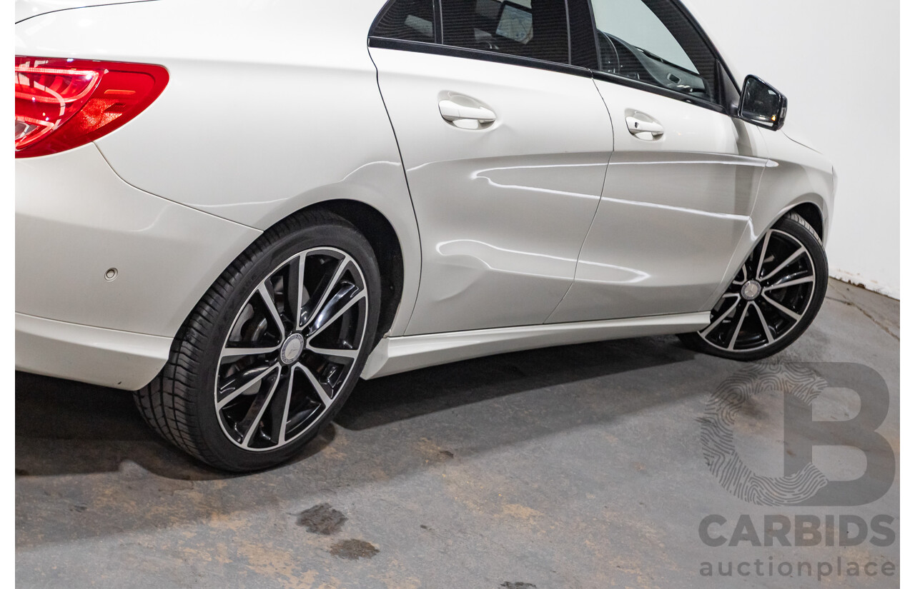 10/2015 Mercedes-Benz CLA200 117 MY15 4D Coupe Calcite White Turbo 1.6L