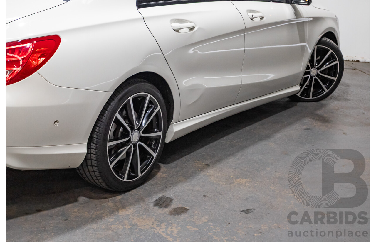 10/2015 Mercedes-Benz CLA200 117 MY15 4D Coupe Calcite White Turbo 1.6L