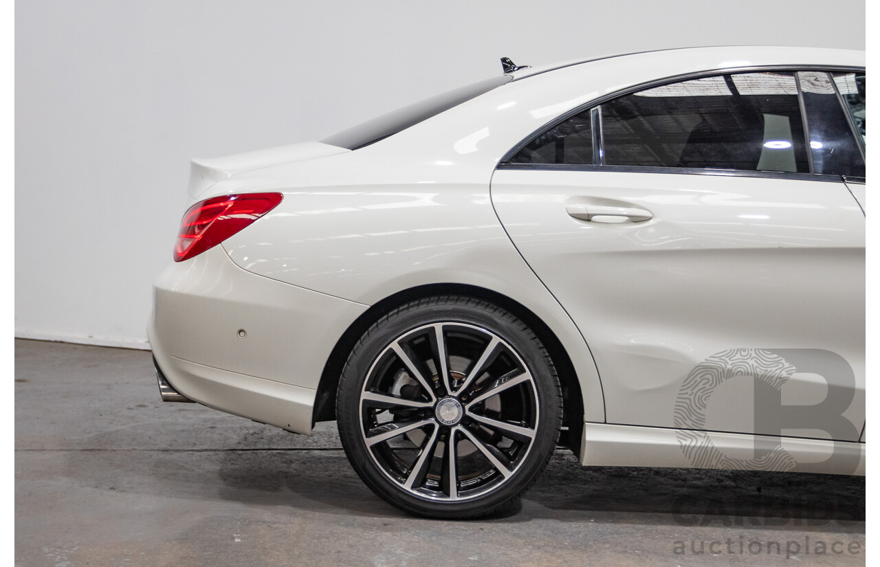 10/2015 Mercedes-Benz CLA200 117 MY15 4D Coupe Calcite White Turbo 1.6L