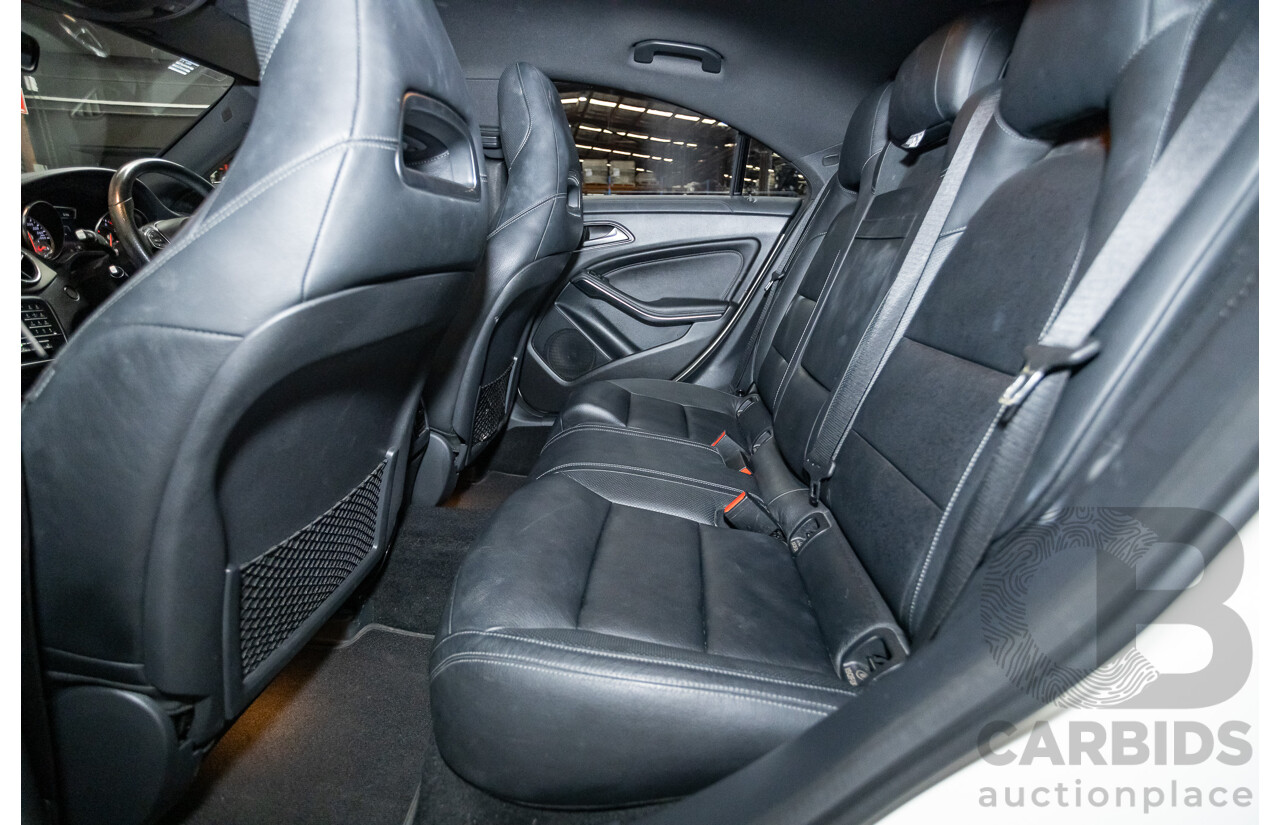 10/2015 Mercedes-Benz CLA200 117 MY15 4D Coupe Calcite White Turbo 1.6L