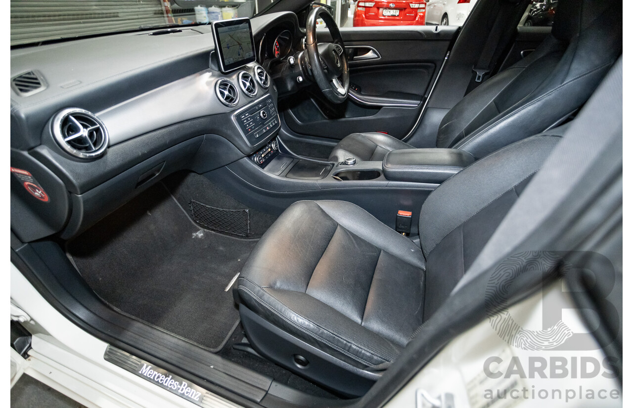 10/2015 Mercedes-Benz CLA200 117 MY15 4D Coupe Calcite White Turbo 1.6L