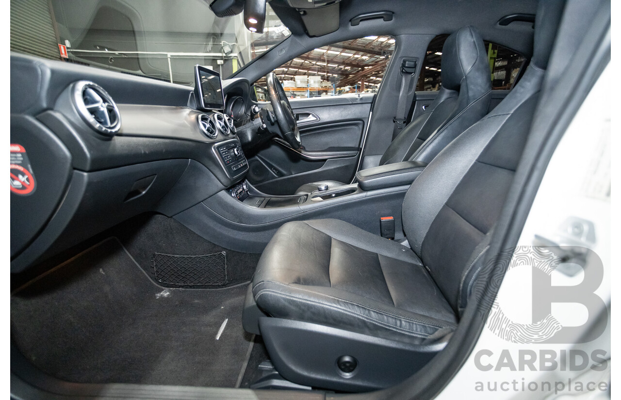 10/2015 Mercedes-Benz CLA200 117 MY15 4D Coupe Calcite White Turbo 1.6L