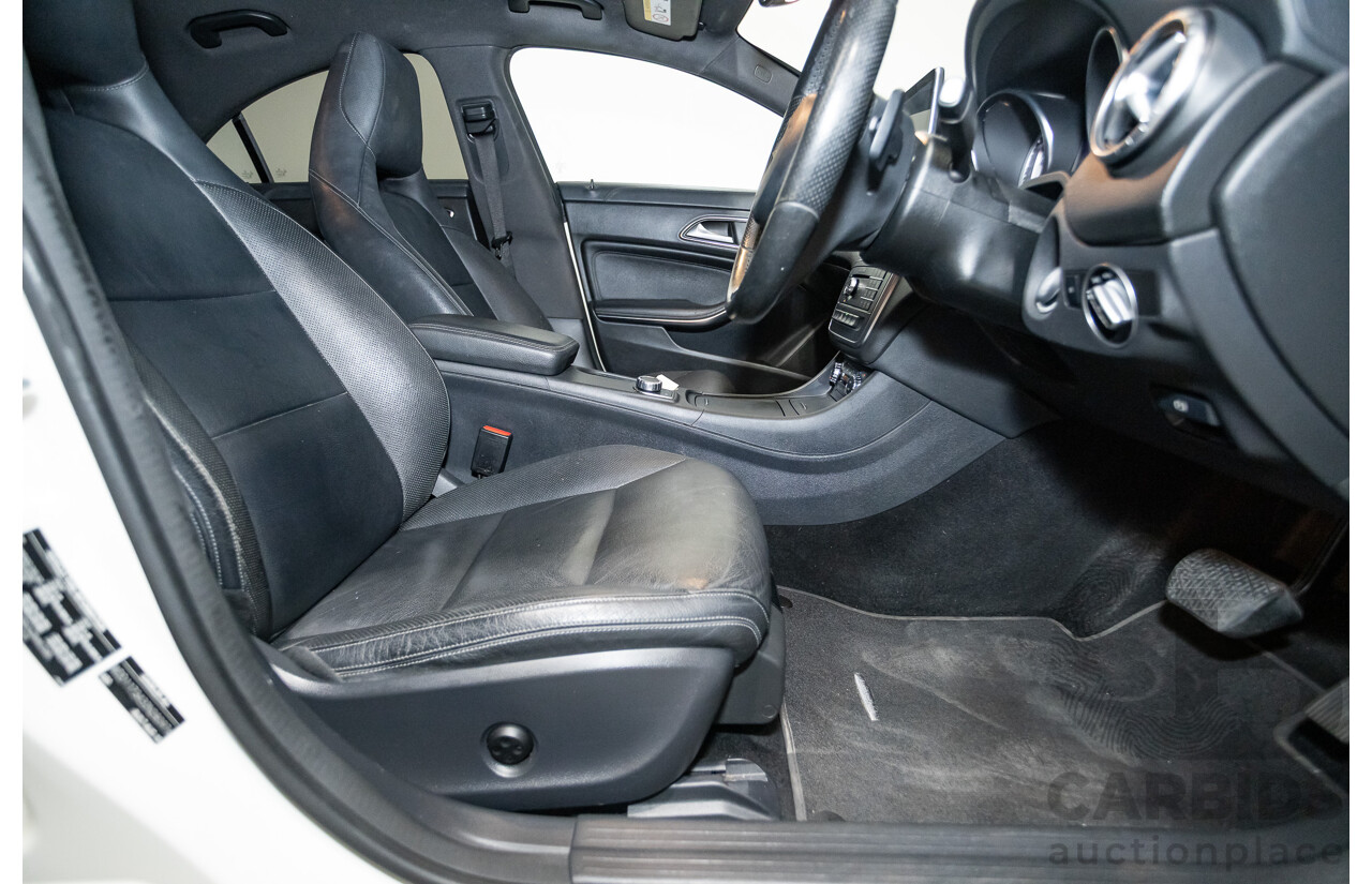 10/2015 Mercedes-Benz CLA200 117 MY15 4D Coupe Calcite White Turbo 1.6L