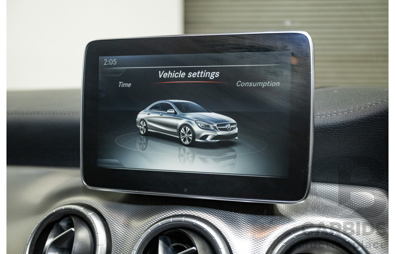 10/2015 Mercedes-Benz CLA200 117 MY15 4D Coupe Calcite White Turbo 1.6L