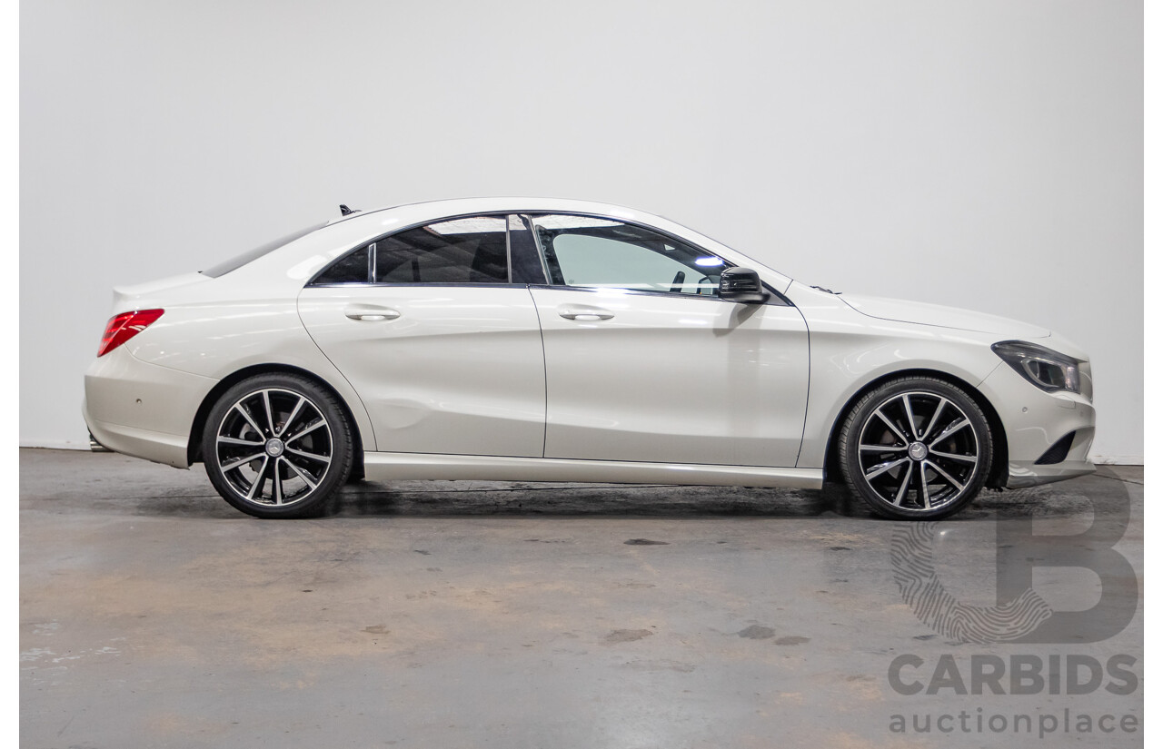 10/2015 Mercedes-Benz CLA200 117 MY15 4D Coupe Calcite White Turbo 1.6L