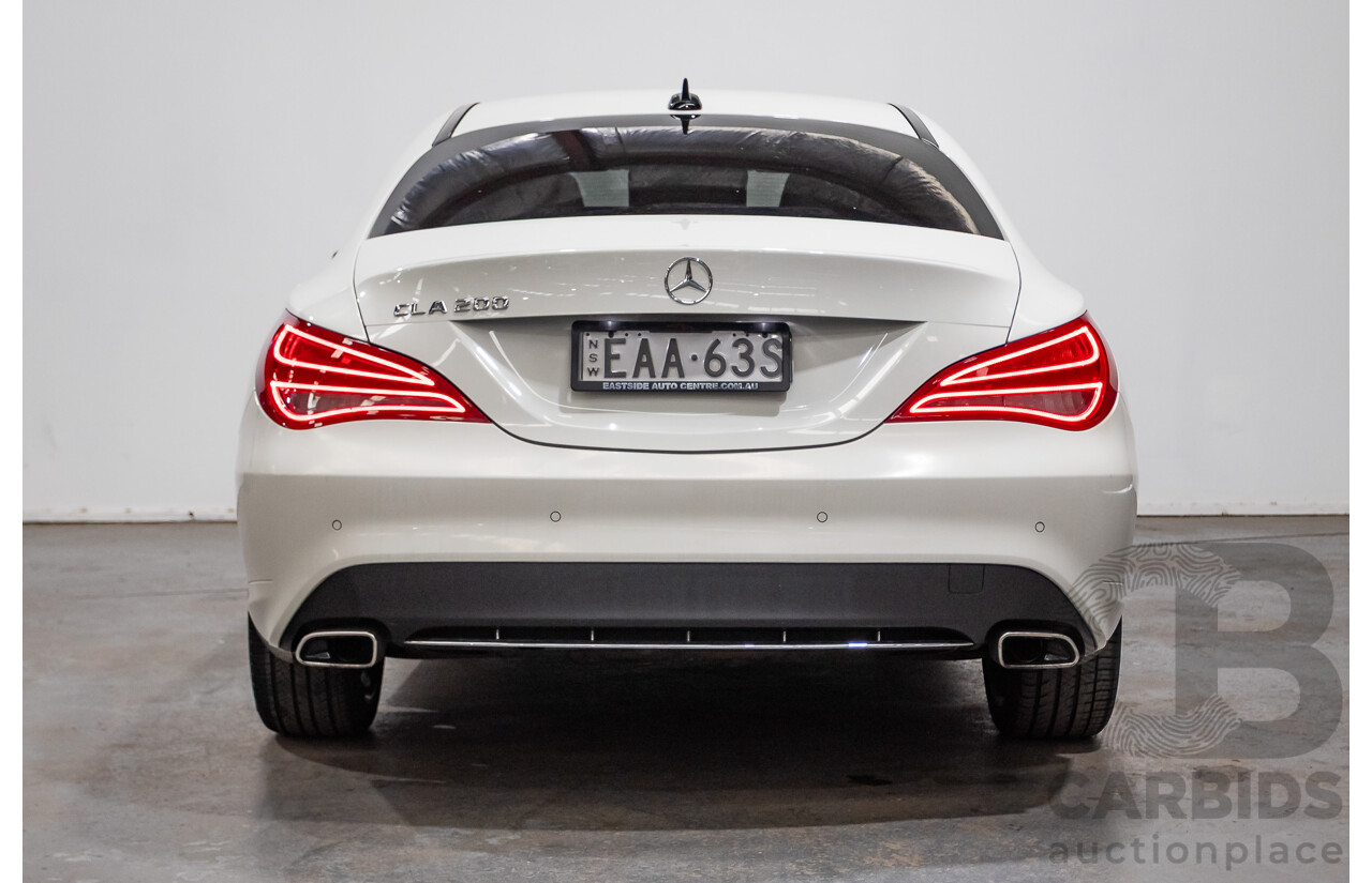 10/2015 Mercedes-Benz CLA200 117 MY15 4D Coupe Calcite White Turbo 1.6L