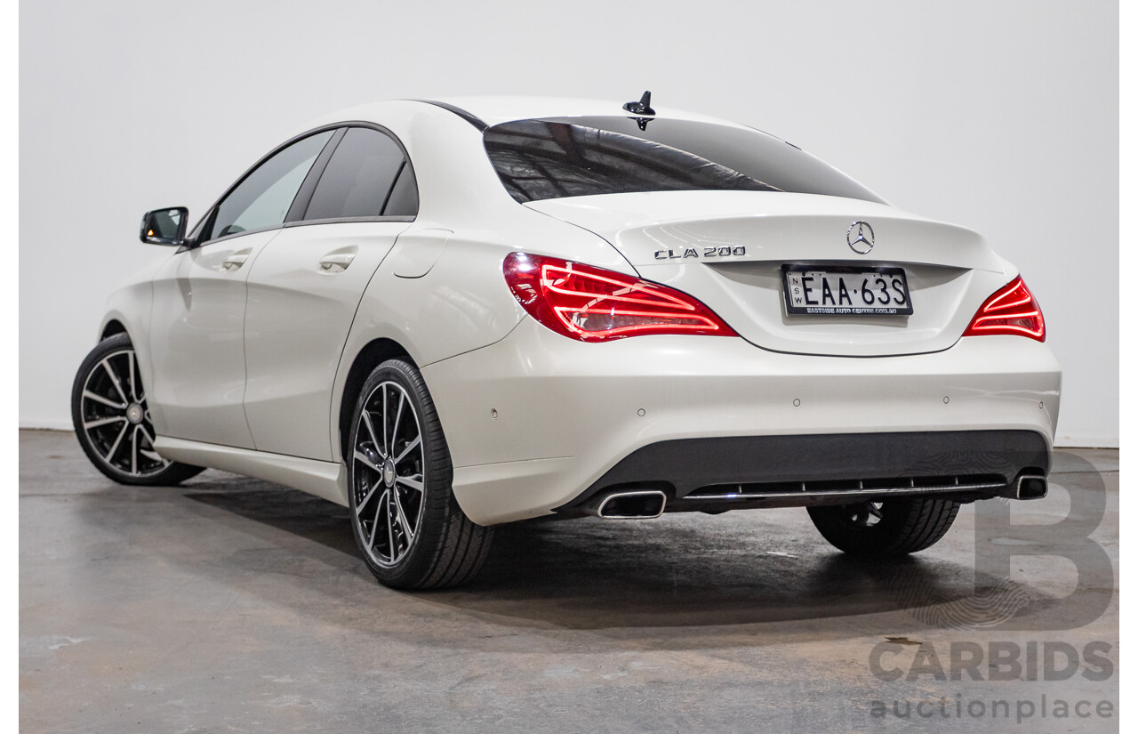 10/2015 Mercedes-Benz CLA200 117 MY15 4D Coupe Calcite White Turbo 1.6L