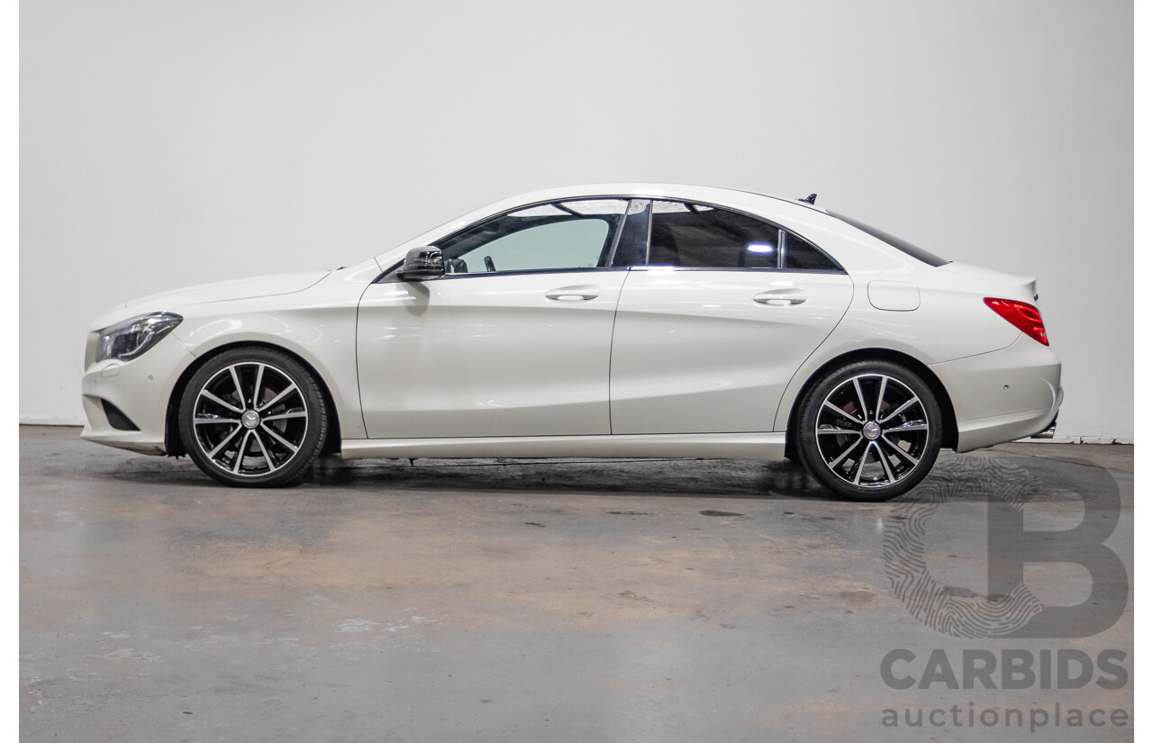 10/2015 Mercedes-Benz CLA200 117 MY15 4D Coupe Calcite White Turbo 1.6L