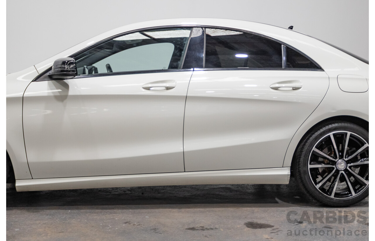 10/2015 Mercedes-Benz CLA200 117 MY15 4D Coupe Calcite White Turbo 1.6L