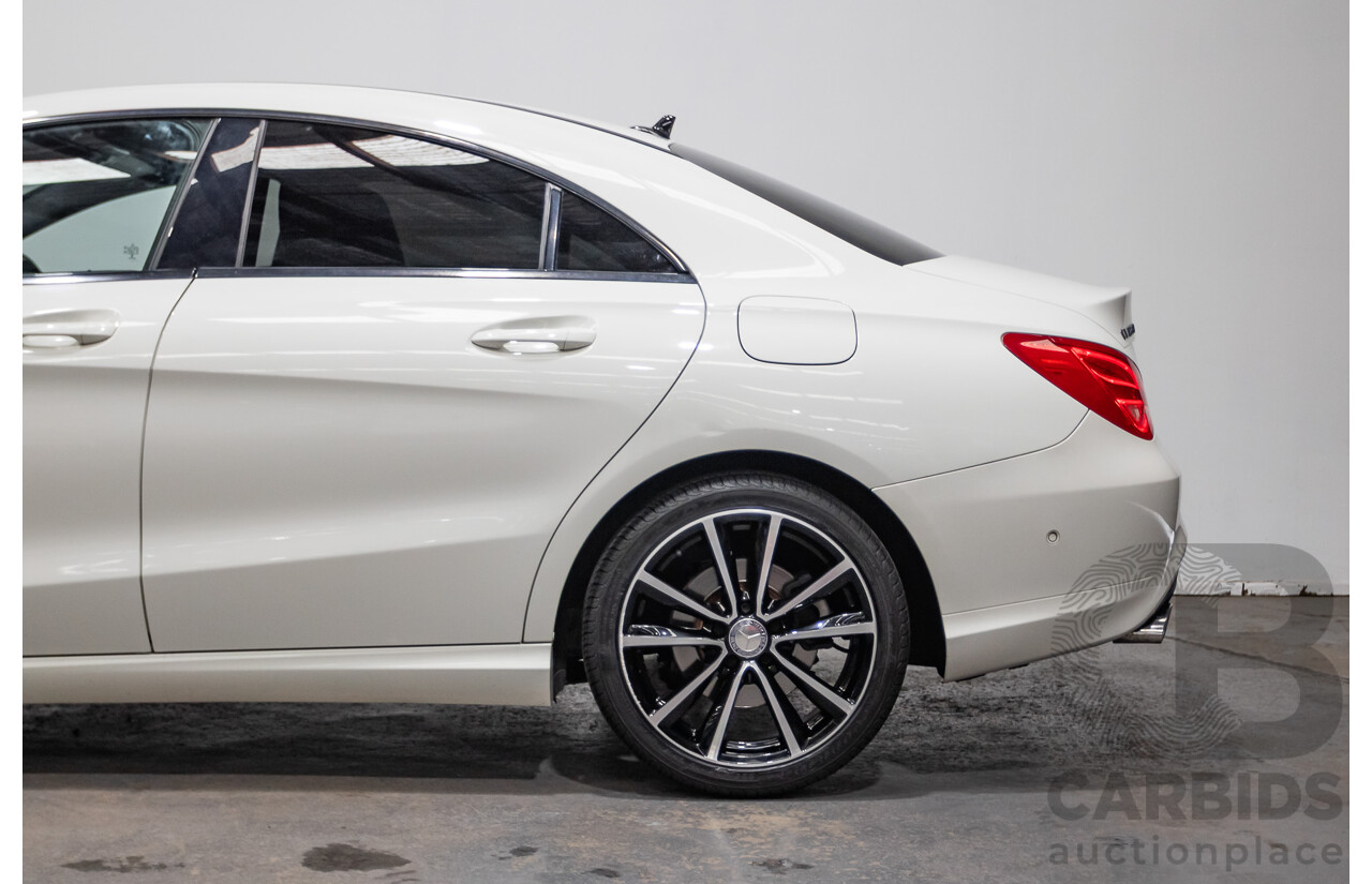 10/2015 Mercedes-Benz CLA200 117 MY15 4D Coupe Calcite White Turbo 1.6L