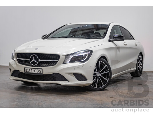 10/2015 Mercedes-Benz CLA200 117 MY15 4D Coupe Calcite White Turbo 1.6L 10/2015 Mercedes-Benz CLA200 117 MY15 4D Coupe Calcite White Turbo 1.6L