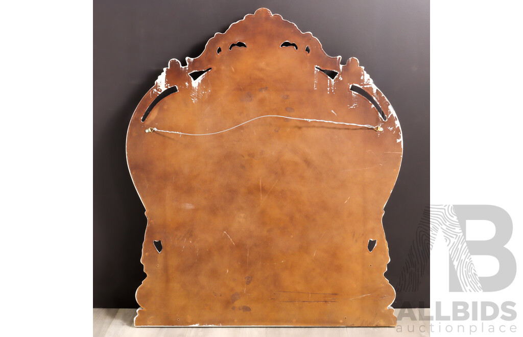 Moulded Plastic French Style Over Mantle Mirror