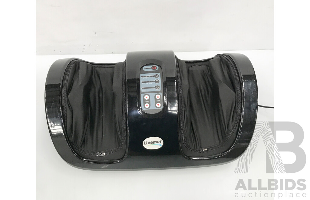 Livemor Foot Massager Ankle Shiatsu Kneading Rolling Massager Machine