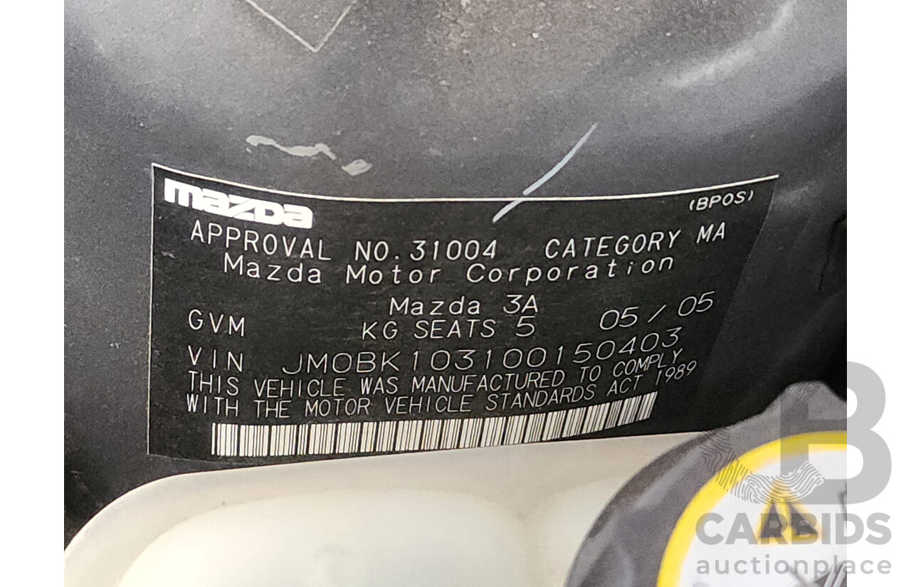 5/2005 Mazda Mazda3 SP23 BK 5d Hatchback Silver 2.3L