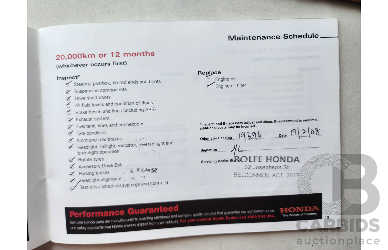 5/2006 Honda Accord VTi 40 4d Sedan Gold 2.4L