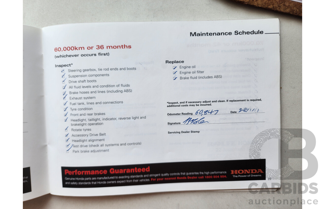 5/2006 Honda Accord VTi 40 4d Sedan Gold 2.4L