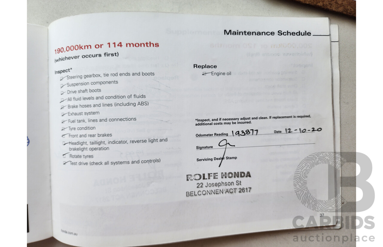 5/2006 Honda Accord VTi 40 4d Sedan Gold 2.4L