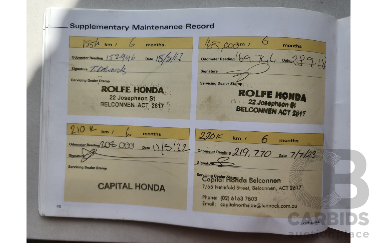 5/2006 Honda Accord VTi 40 4d Sedan Gold 2.4L