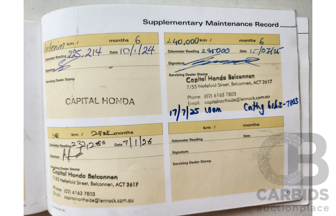 5/2006 Honda Accord VTi 40 4d Sedan Gold 2.4L