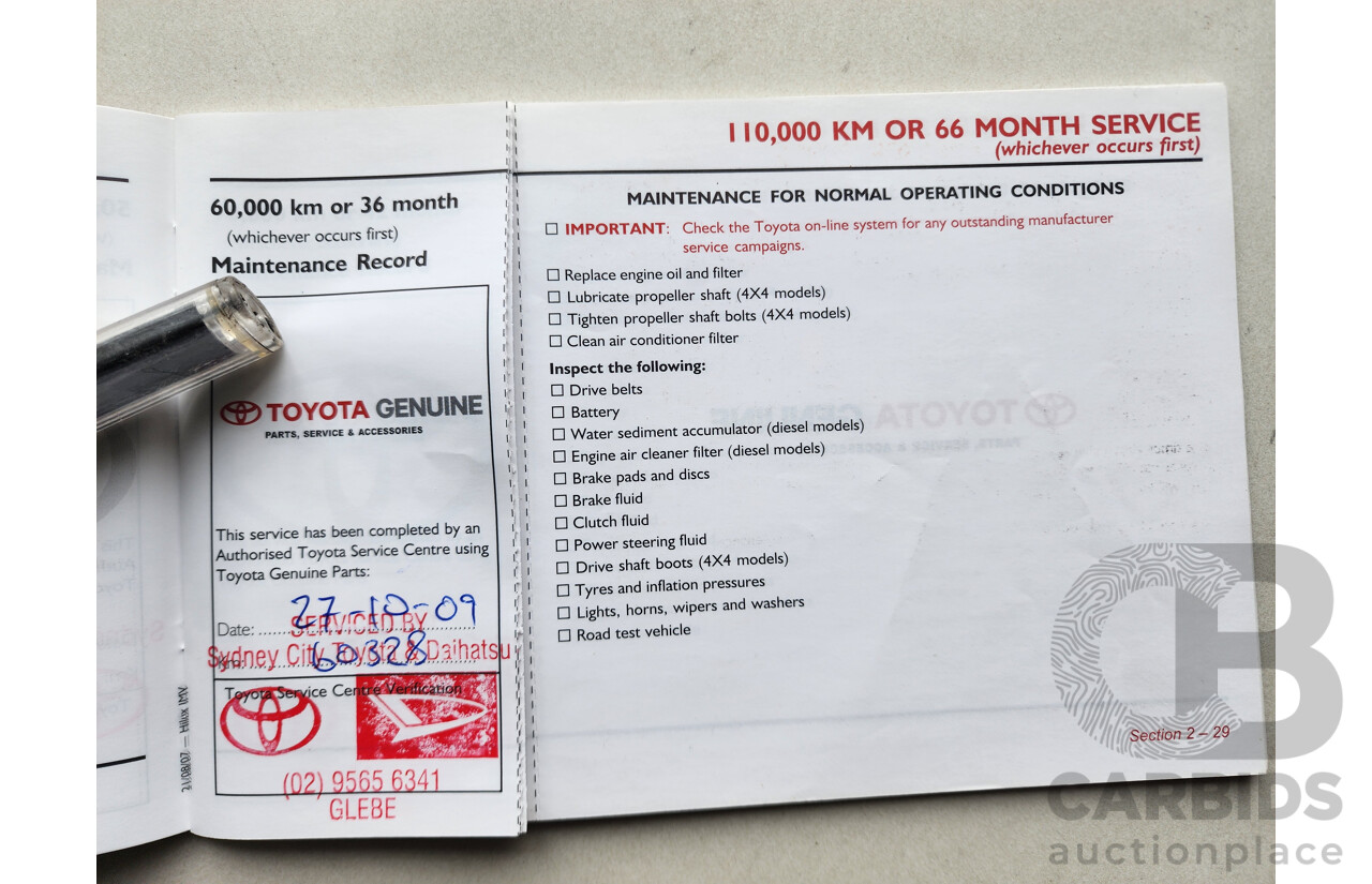 3/2008 Toyota Hilux SR GGN15R 07 UPGRADE Dual Cab P/Up White 4.0L