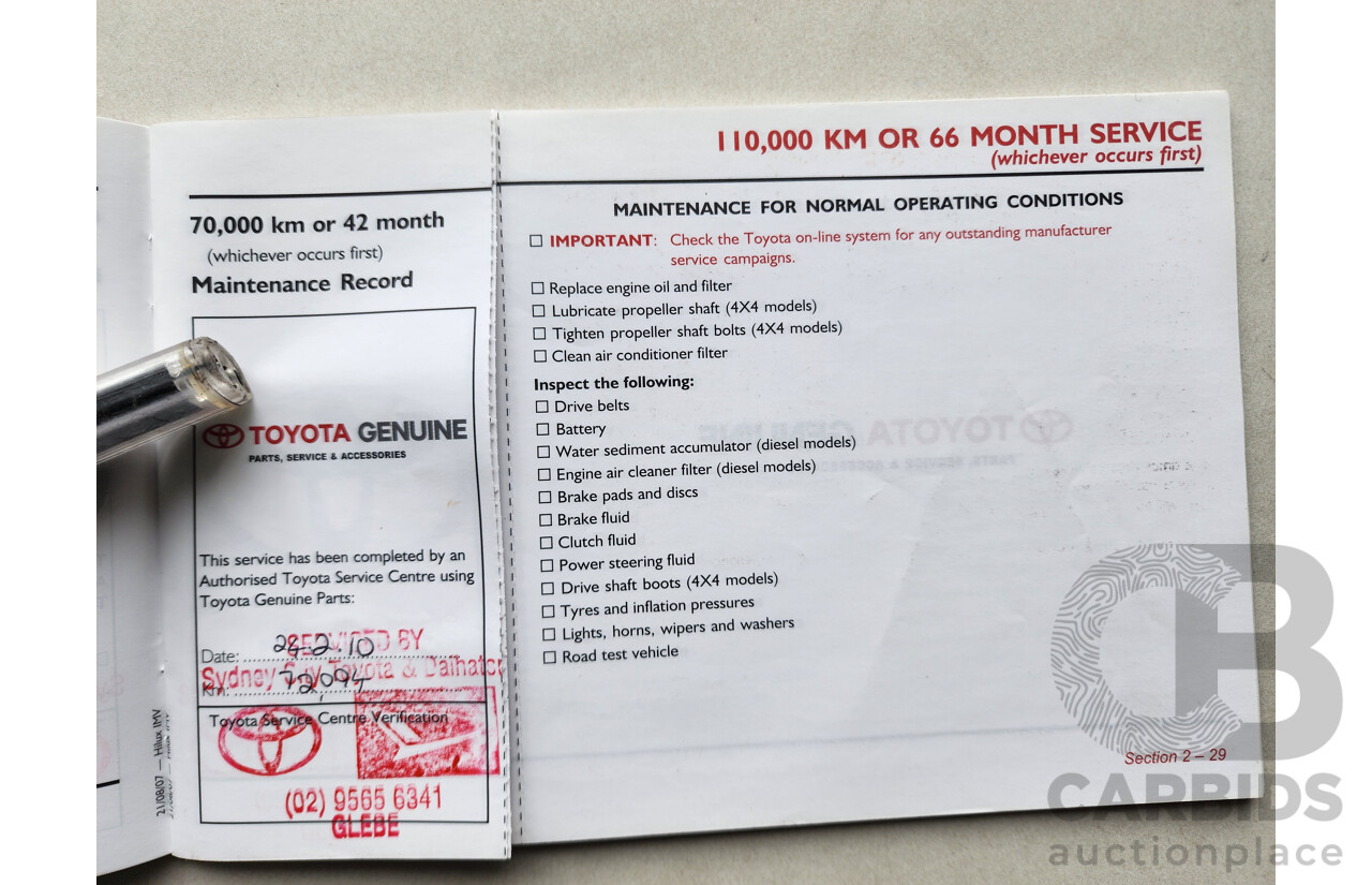 3/2008 Toyota Hilux SR GGN15R 07 UPGRADE Dual Cab P/Up White 4.0L