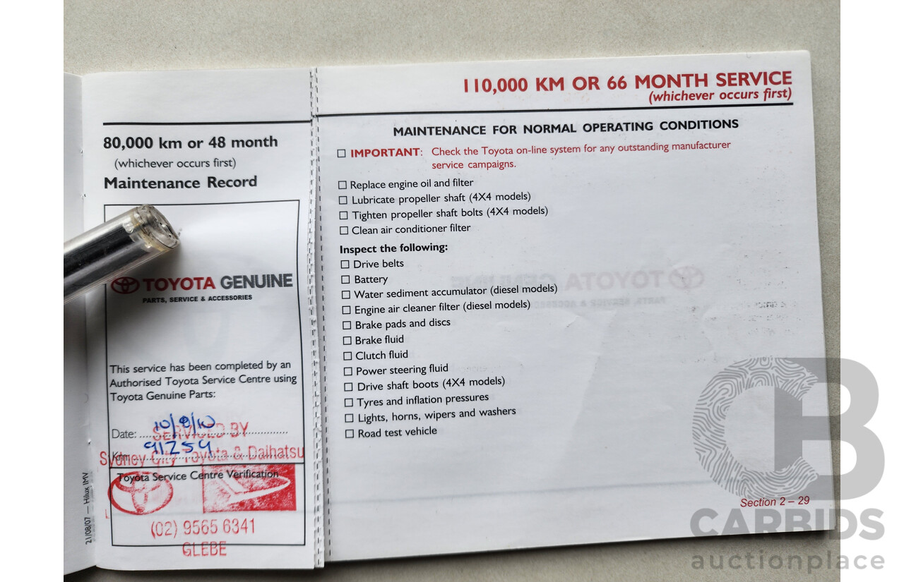 3/2008 Toyota Hilux SR GGN15R 07 UPGRADE Dual Cab P/Up White 4.0L