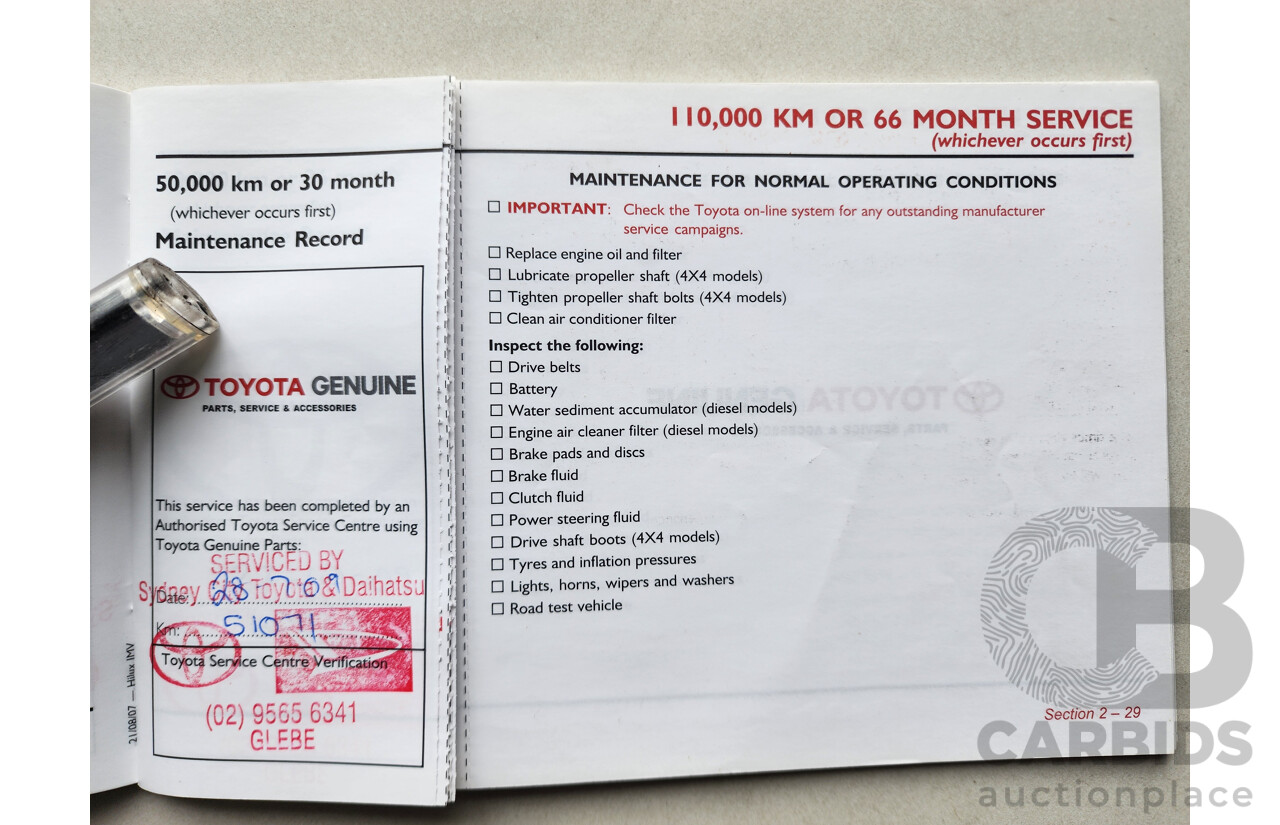 3/2008 Toyota Hilux SR GGN15R 07 UPGRADE Dual Cab P/Up White 4.0L