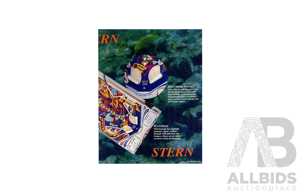 TRIDENT (Stern) Pinball Machine